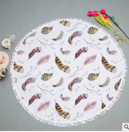 150X150 см круглое высококачественное банное полотенце для купания с принтом для взрослых пляжные полотенца из микрофибры Strandlaken Groot большое круглое банное полотенце - Цвет: as pic
