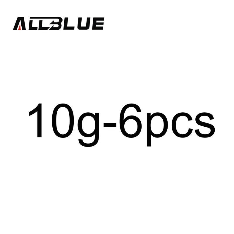 ALLBLUE 6 шт./лот Вес Пули s вес грузила 2 г/5 г/7 г/10 г Вес Пули s Техасские такелажные терминальные снасти для рыбалки снасти - Цвет: 10g