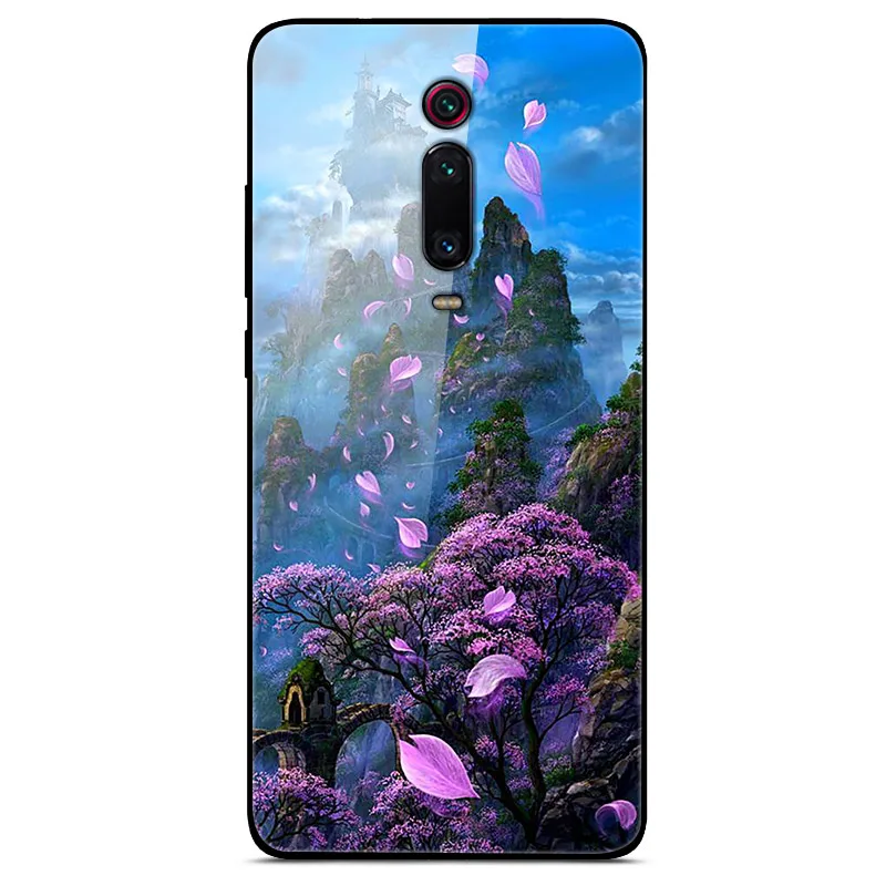 Для Xiaomi mi 9T Red mi K20 Pro Чехол закаленное Стекло Чехол Жесткий для задней панели чехол для телефона для Xiao mi Red mi K20 Pro mi 9T Pro ТПУ бампер чехол s - Цвет: 13
