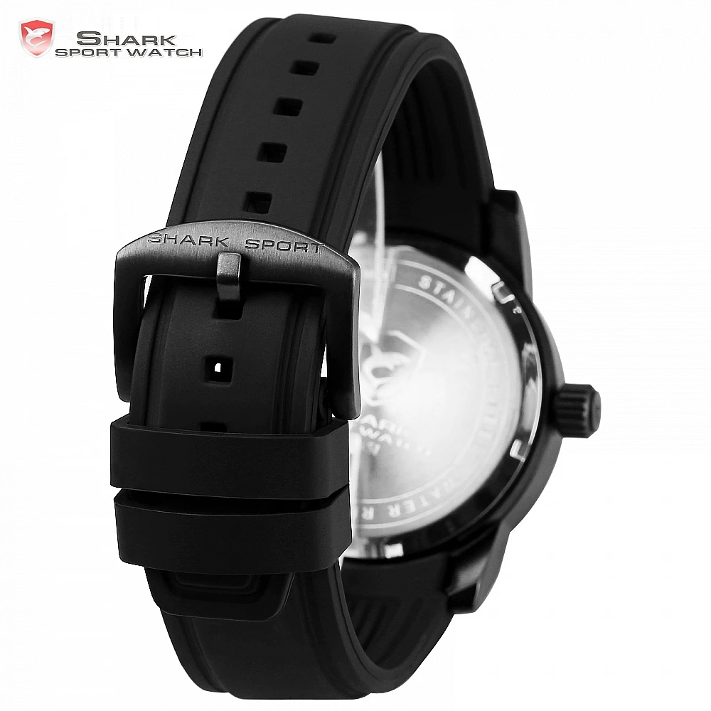 Thresher SHARK Sport Watch Racing Layer 3D Wheel Design Dial Crown Quartz Silicone Band Men Watches/SH501-504