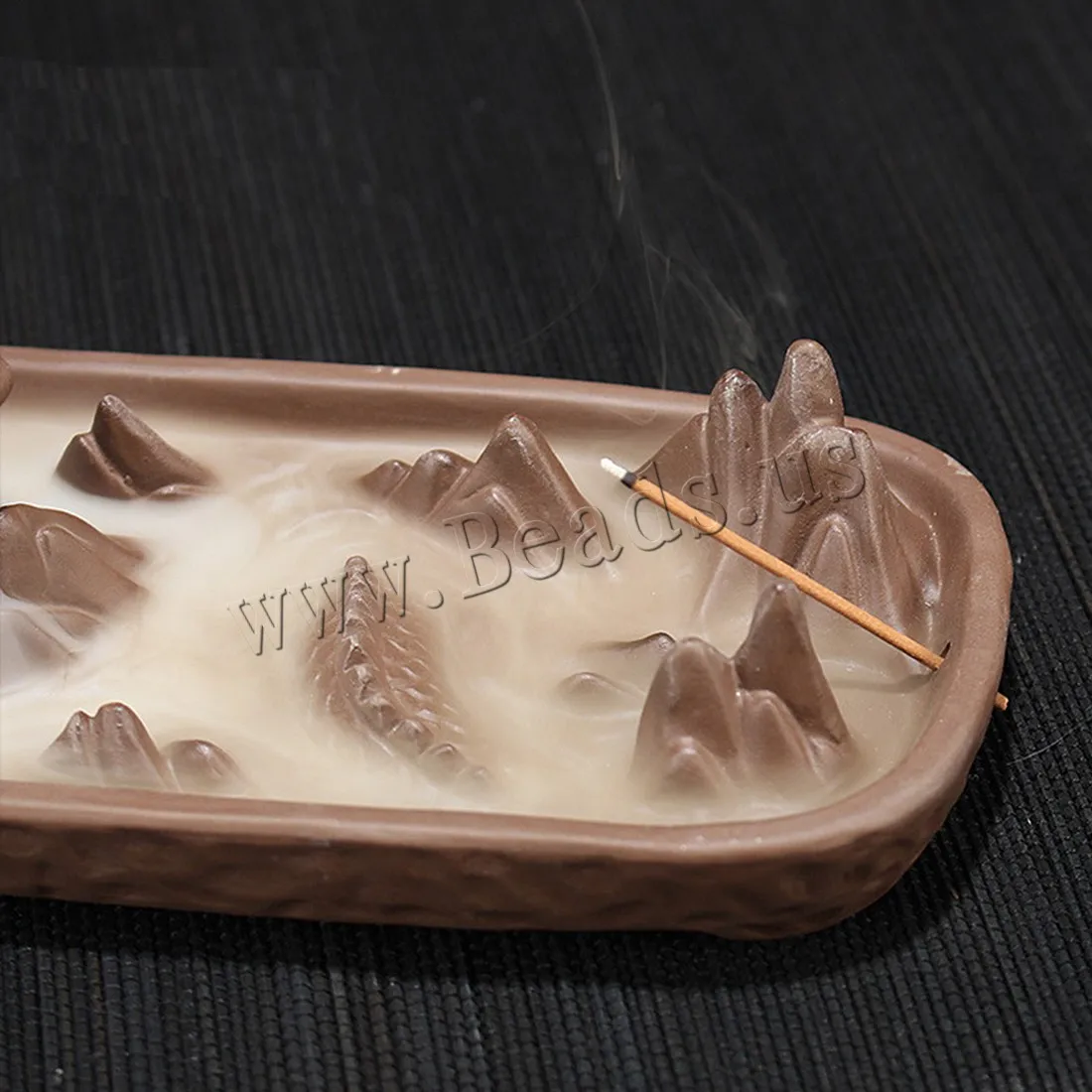 Ceramic Backflow Incense Burner Chinese Dragon Smoke Waterfall Stick Incense Holder Smell Aromatic Use In Home Office Teahouse
