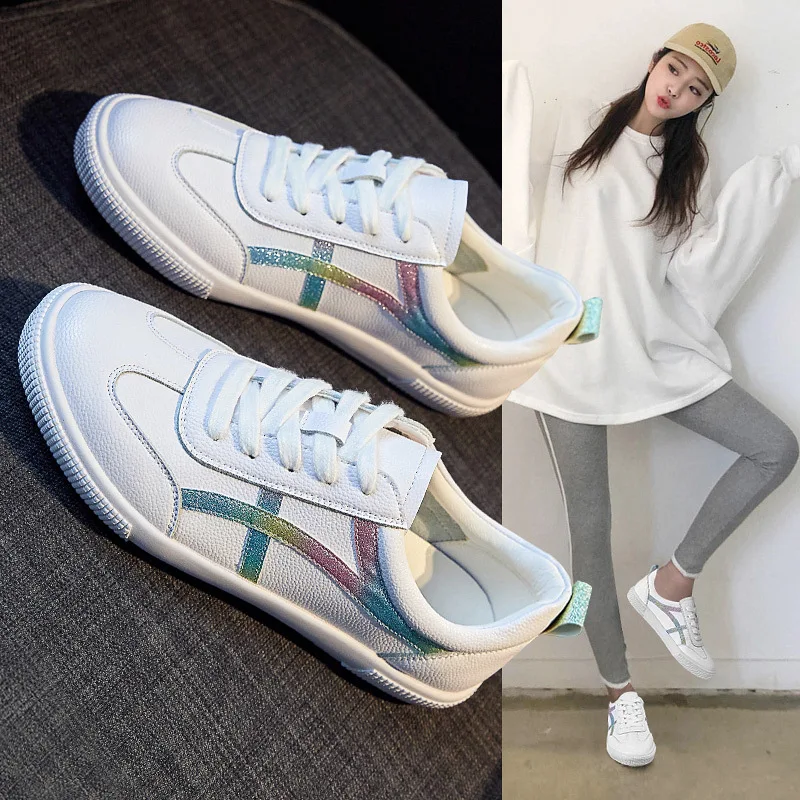 Women Sneakers Flat Shoes Women running shoes White Sneakers Women shoelaces Shoes slipony krasovki Woman canvas shoes
