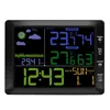 Horloge météo à écran couleur sans fil multifonction TS-8210, compteur de température et d'humidité pour l'intérieur et l'extérieur, contrôle du son ► Photo 3/6