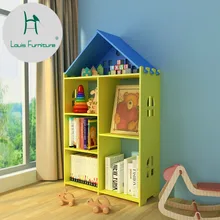 Модный книжный шкаф Луи, креативная и экологически чистая книжная полка, современная простая мебельная стойка, Детская полка с картинками для студентов