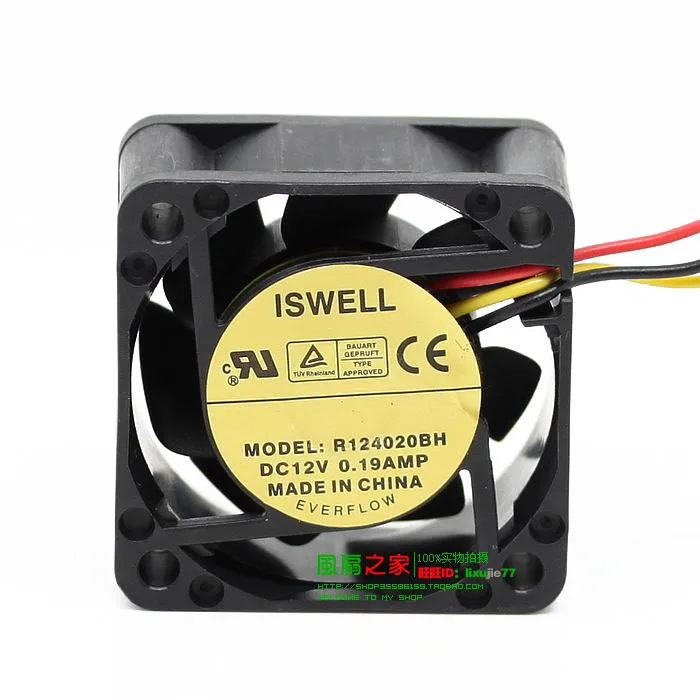

Новый вентилятор охлаждения с двойным шарикоподшипником EVERFLOW R124020BH 4 см 4020