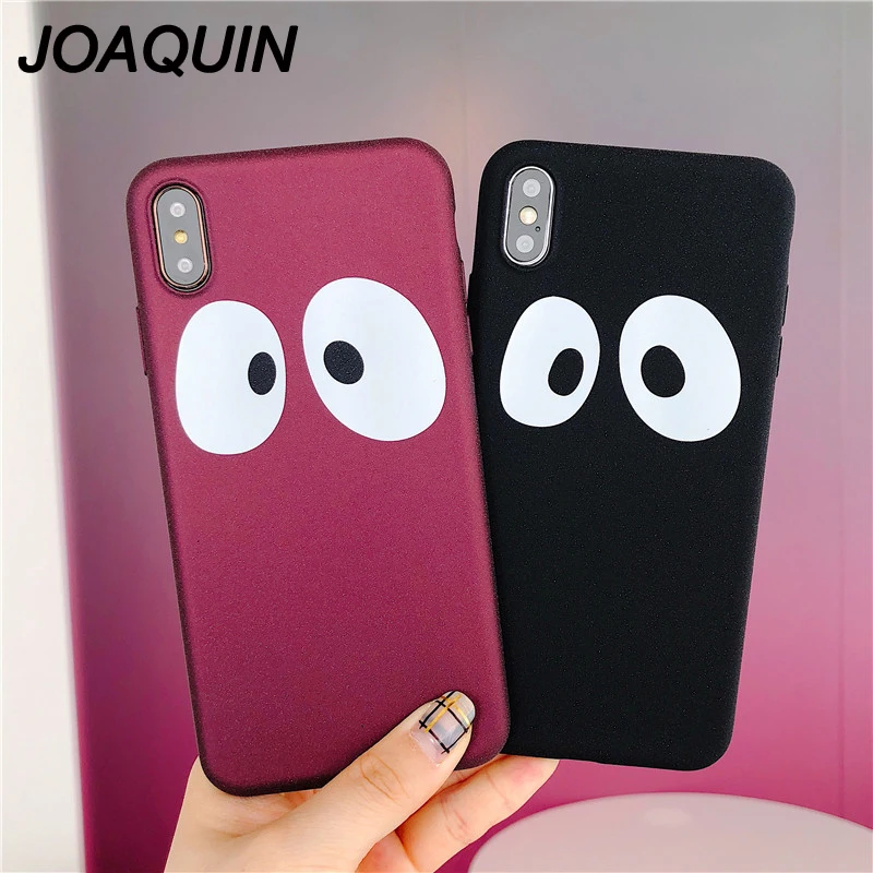 Cartoon Lovely Panda Eyes Phone Case for iPhone 6 6S 7 8 Plus X XR XS MAX Silicone Touch Soft TPU Back Cover Bag Capa |