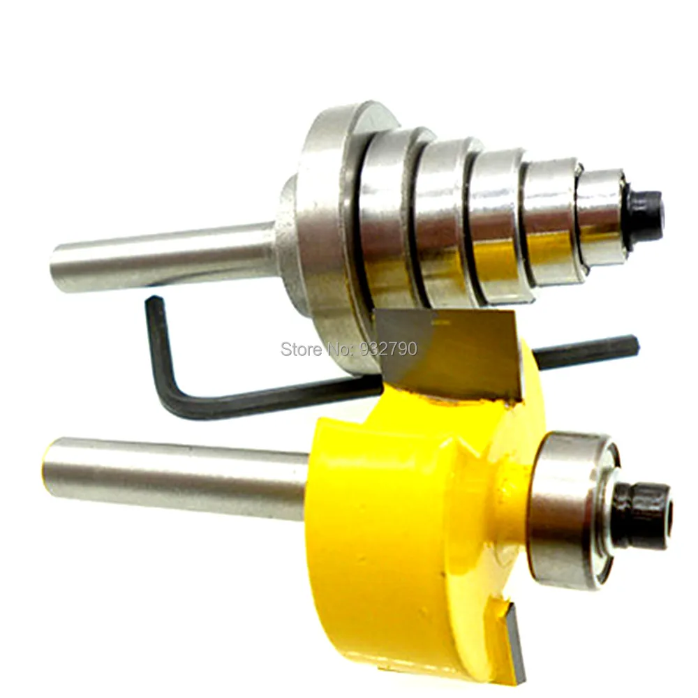 T slot Slot Slotting Rabbeting Router Bit 1/4" Shank Rabbet Router Bit