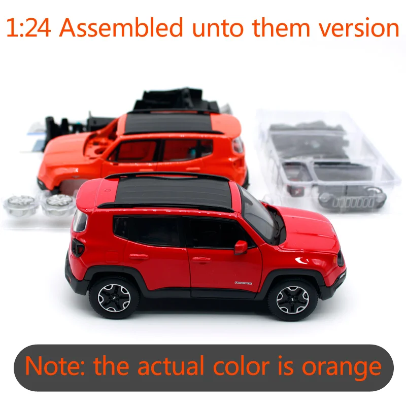 Maisto 1:24 Jeep Renegade City suvs JEEP orange Сборка DIY литая под давлением модель автомобиля игрушка Новинка в коробке 39282