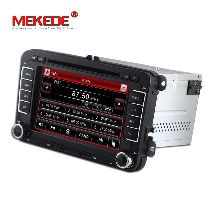 Cheap MEKEDE Car DVD Player GPS Navigation Two Din 7 Inch For Volkswagen Skoda POLO PASSAT B6 CC TIGUAN GOLF 5 Fabia support 1080p 5