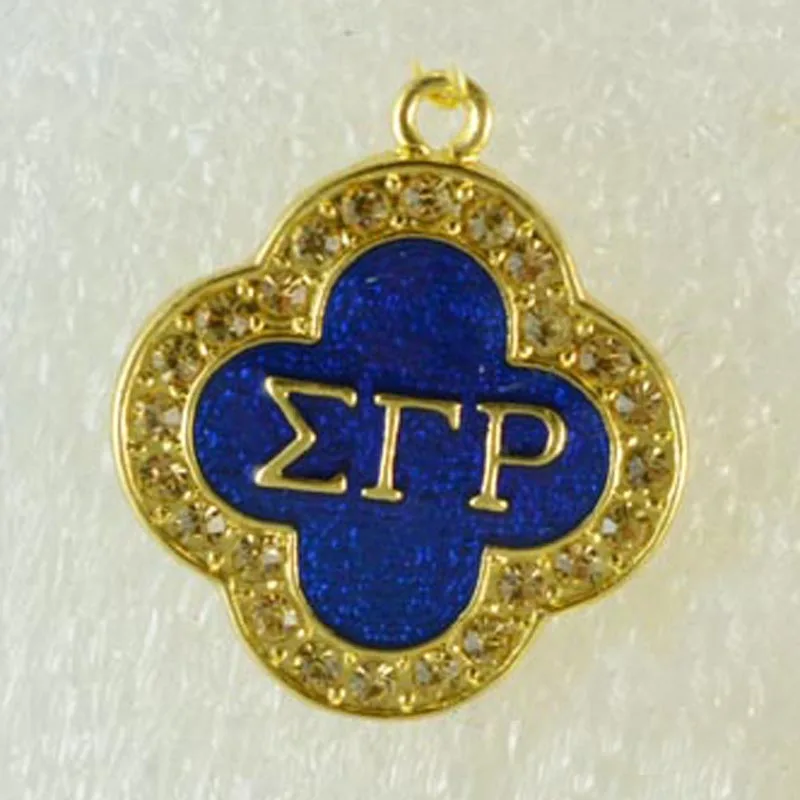 

10pcs Greece Sorority Greek Symbol Pink Enamel SGR Greek University Necklace Bracelet Pendant Flower Sigma Gamma Rho Charms