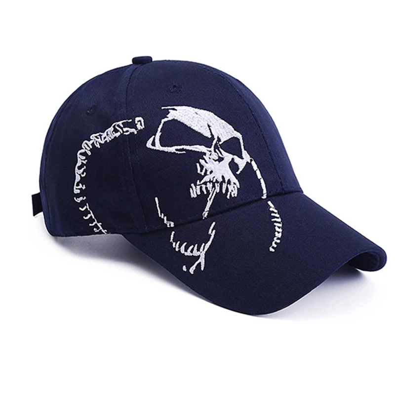 Unisex Skull Embroidery Baseball Cap Male Female Ghost Face Hip Hop Caps Women Men Fashion Casual Hipster Snapback Hat CP0107  (9)