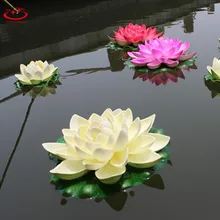 1 шт. Лидер продаж Прекрасный плавающий искусственный пенный Лотос Аквариум Пруд цветок лотоса Популярный Домашний Декор Лилия Лотос