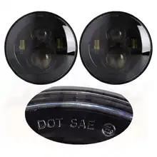 2X7 дюймов круглый 40 Вт светодиодные фары для JeeP Wrangler для Lada 4x4 urban Niva использовать мотоцикл для езды по бездорожью Грузовик внедорожник Лодка