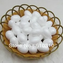 CCINEE оптом 6 см натуральные белые пенопластовые овальные шарики для DIY игрушки Аксессуары для тела(50 шт./партия