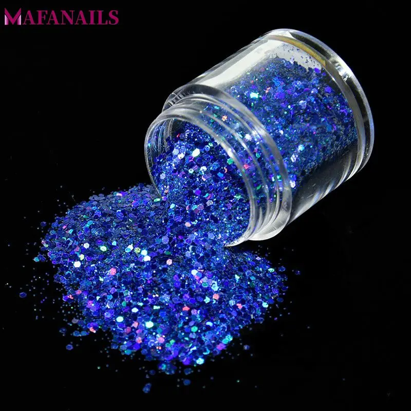 

1Pc Shiny Laser Nail Glitter Flakes 10ML Mix Hexagon Paillette Sequins Powder Dust Holographic Nail Art Manicure Decoration MA01