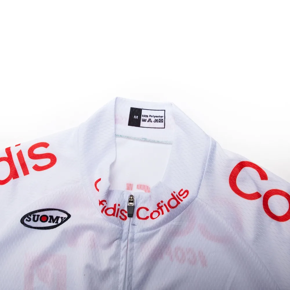 Pro Команда UCI Cofidis Vélo красный одежда для езды на горном велосипеде быстросохнущая велосипед Джерси летняя спортивная одежда велосипед майки Ropa Ciclismo