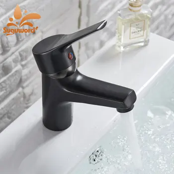 

ORB Basin Faucet sink Tap hot cold Single holder single hole Deck mount bathrrom sink crane tap