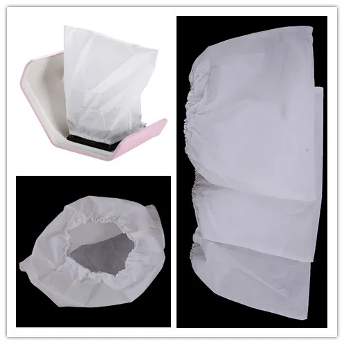 1/3/5pcs White Non-woven Nail Dust Collector Bag for Nail Art Dust Suction Collector Use Replacement Nail Dust Collector Packs