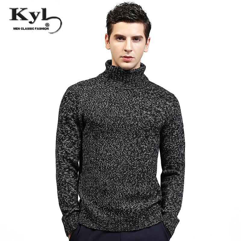 2017 NEW Arrived Men Winter Sweaters High Neck knitted
