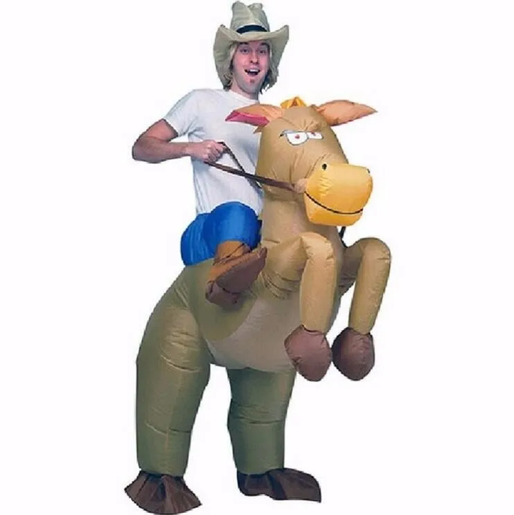 Best-sell-inflatable-cowboy-Dinosaur-costume-Ride-on-horse-Fancy-party-dress-Halloween-cosplay-T-rex