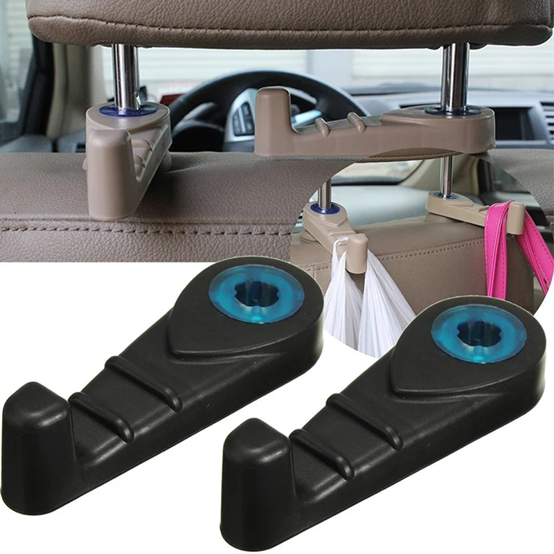 

1pcs Universal Multi Use Car Back Seat Headrest Hanger Holder Hooks Clip For Sundry Bag Cloth Grocery Storage Auto Fastener Hook