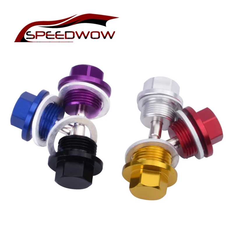 

SPEEDWOW M18*1.25 Magnetic Engine Oil Drain Magnetic Oil Pan Drain Plug Bolt Nut For Most Honda Mitsubishi Mazda JDM