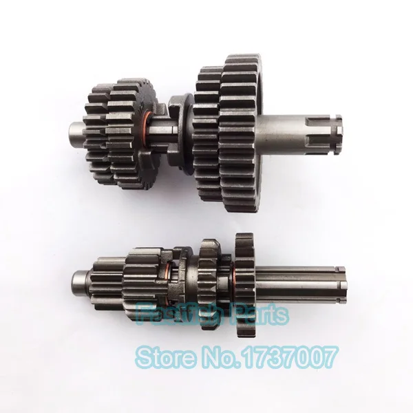 Main Shaft And Counter YX125 Transmission Gear Box Main Counter Shaft
