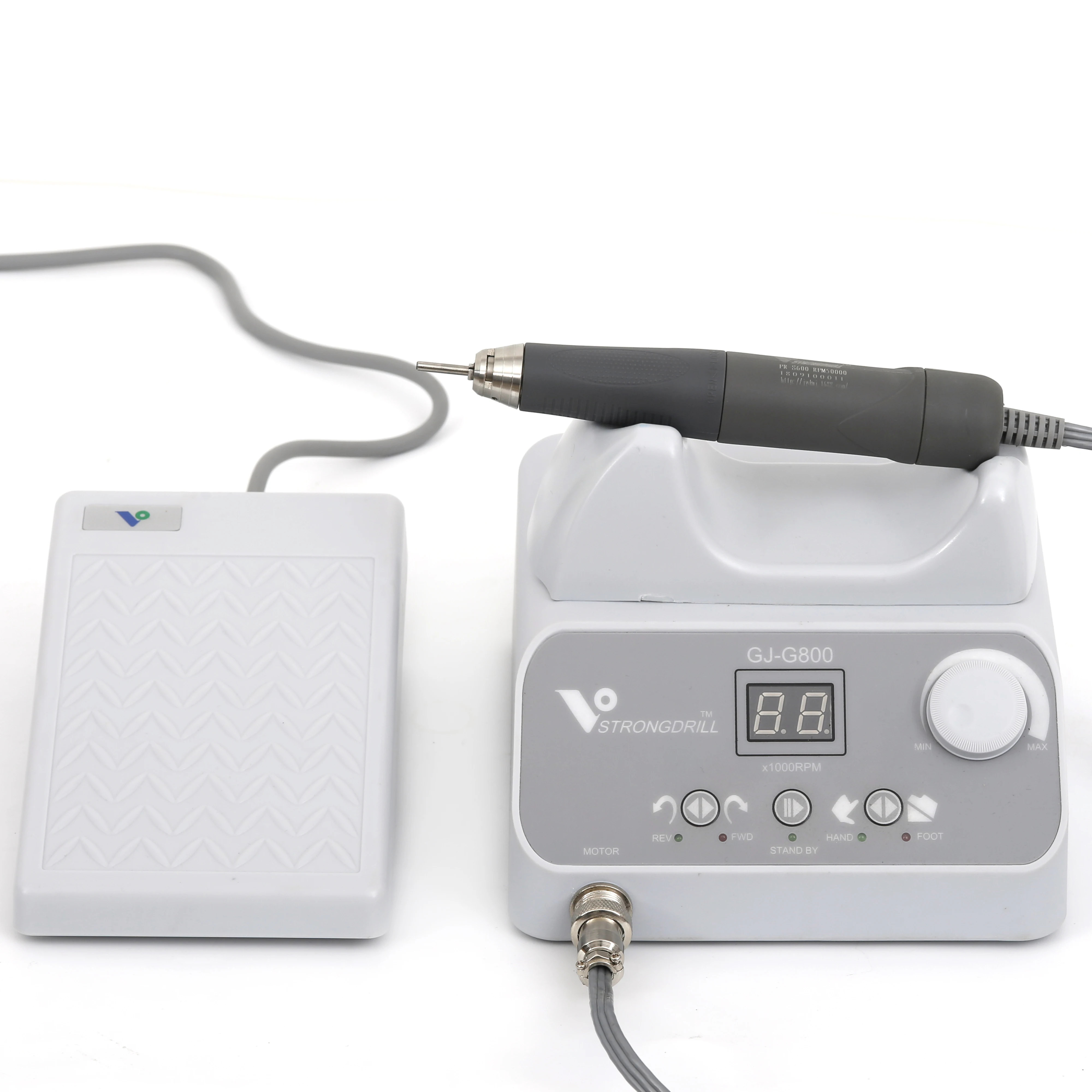 US $280.35 Professional High Speed 50000rpm Brushless Micromotor GJG800Q9 Handpiece Lower Noise Dental Lab Micromotor By Foot Pedal