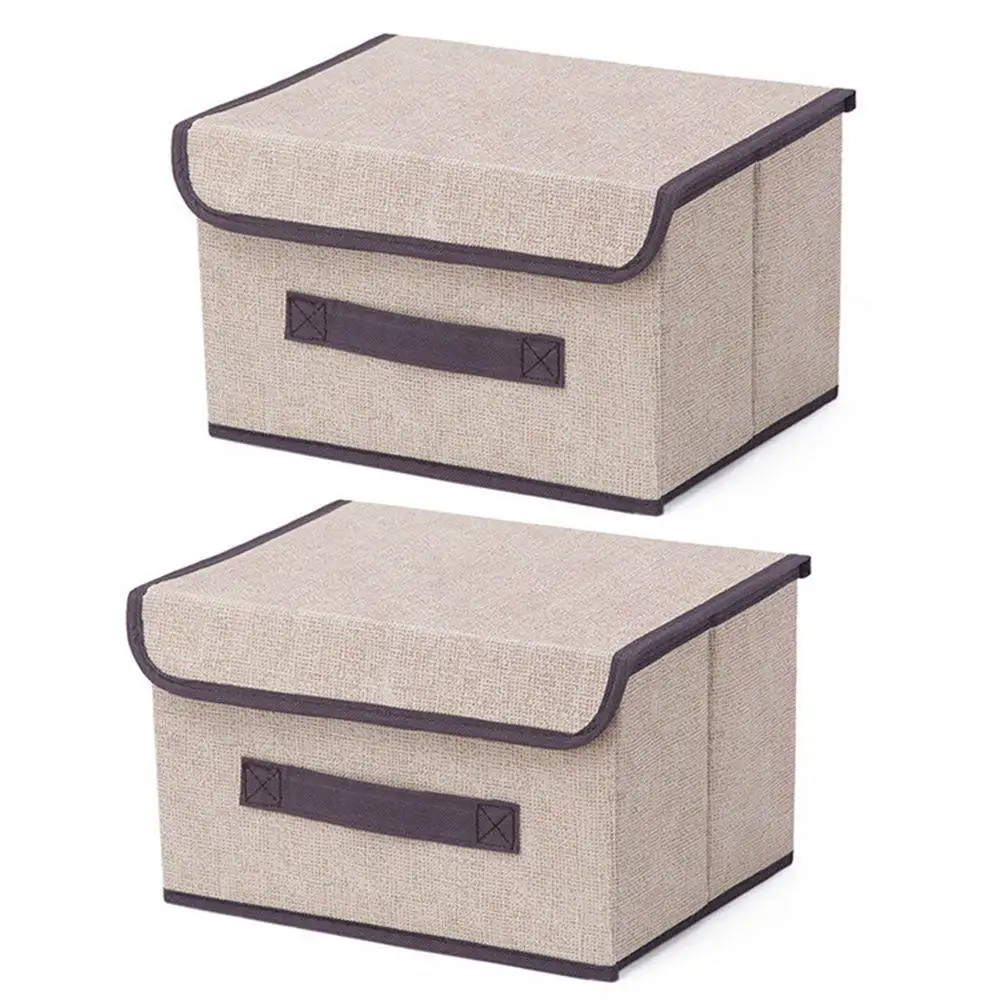 

Portable Home Storage Box Non Woven Underbed Clothing Shoes Organizer Pouch Non-woven Cloth Storage Box With Lid