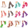 Chaussures de poupée, 12 paires, assorties, colorées, à la mode, avec différents styles, jouet pour bébé de haute qualité ► Photo 1/5