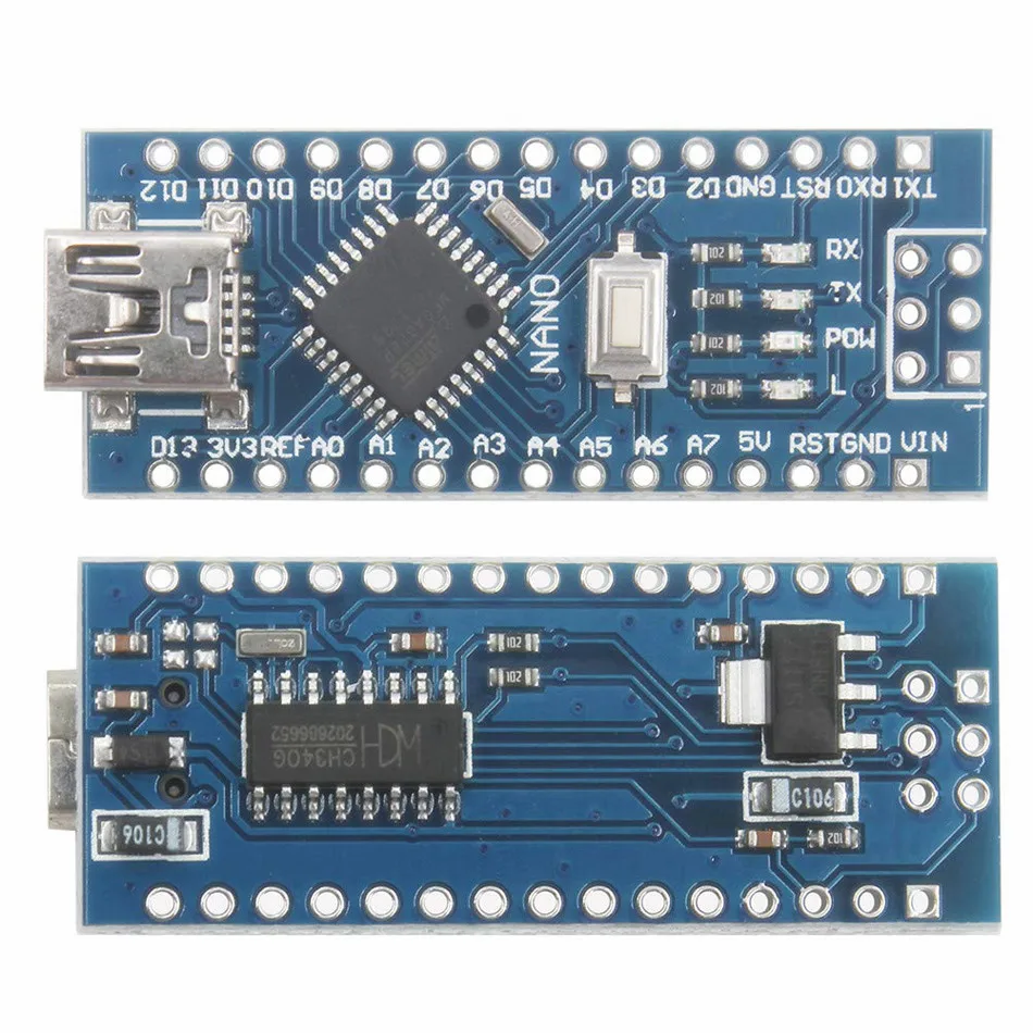 USB Nano V3.0 ATmega328 CH340G 5 в 16 м плата микроконтроллера для Arduino(упаковка из 3 шт.) EK1620x3