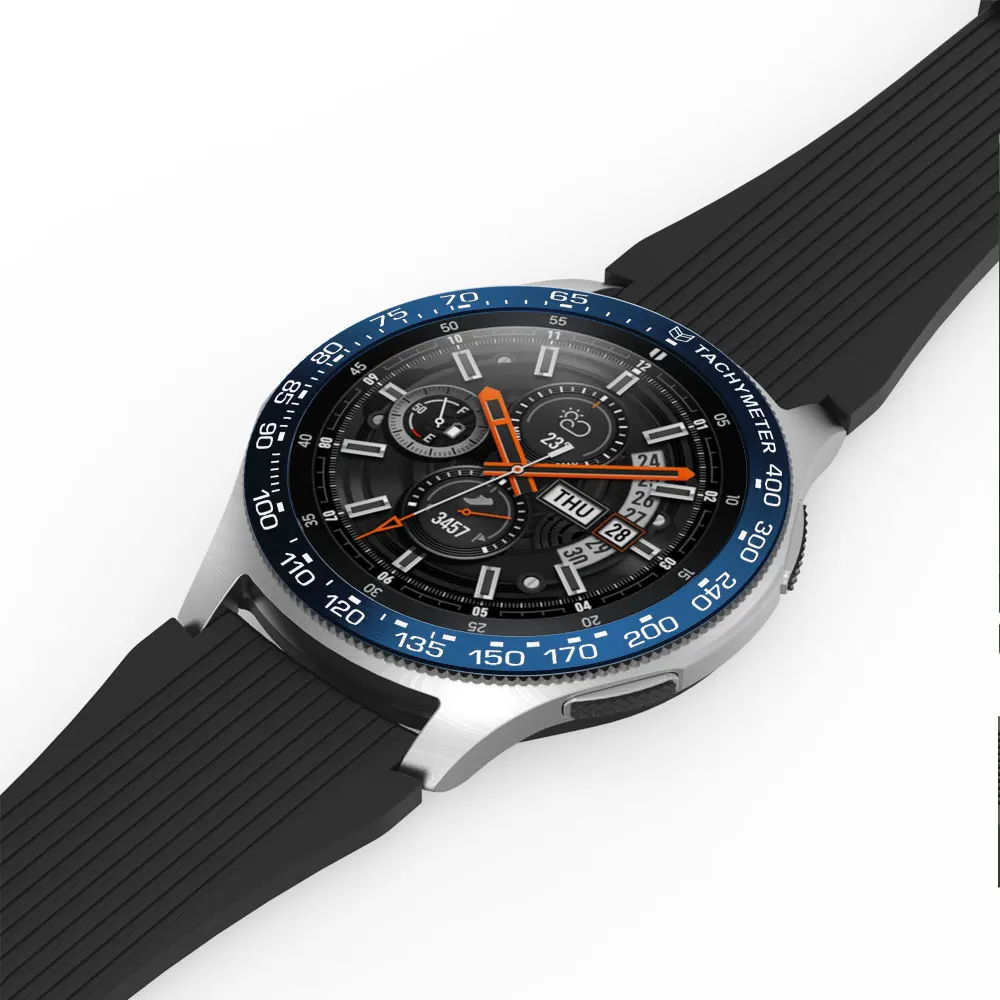 Для Samsung Galaxy Watch 46 мм Безель кольцо клейкая крышка против царапин металлическое