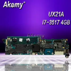 Akemy UX21A I7-3517 Процессор 4 ГБ Оперативная память материнская плата версия 2,0 для ASUS UX21 UX21A Материнская плата ноутбука 100% тестирование рабочий