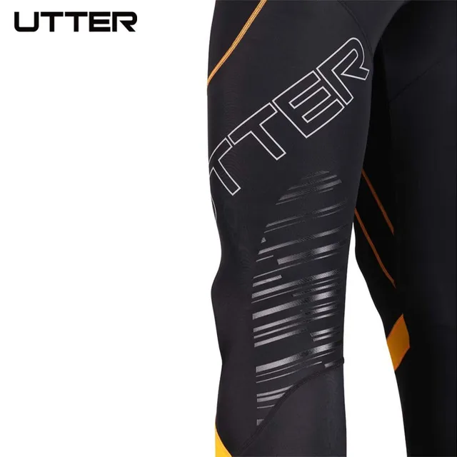  UTTER J6 Men's Long Running Tights Sport Leggings Men Leggings  Compression Sportswear Football Sports Tights Fitness Leggings (S) Black  Gold : Clothing, Shoes & Jewelry