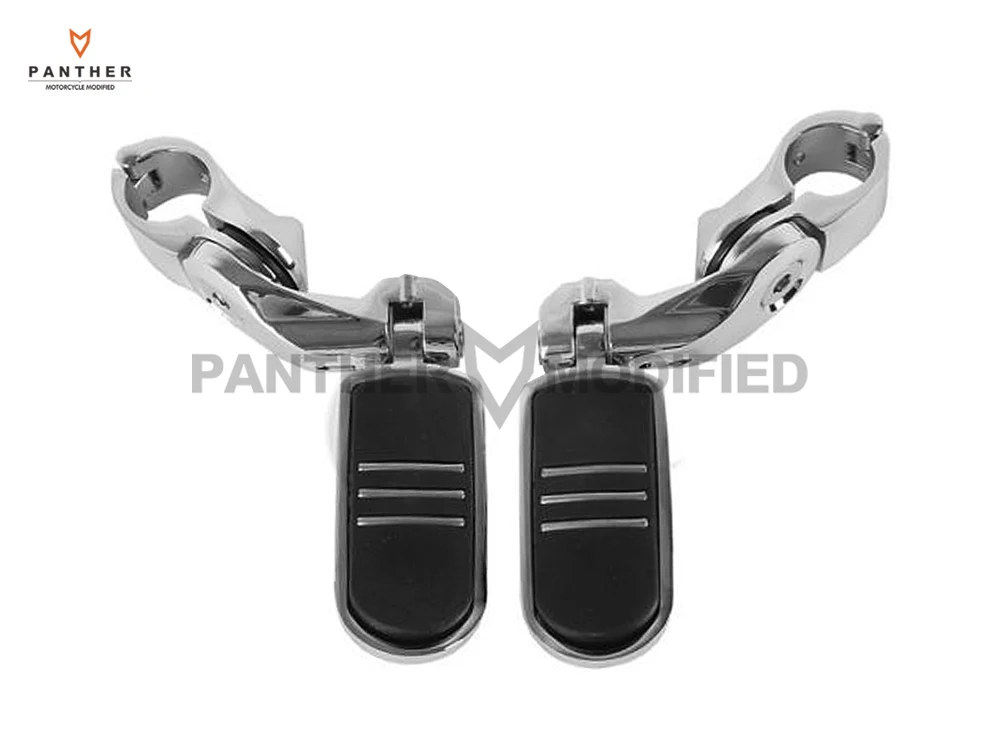 

1-1/4" 32mm 1.25" Chrome Adjustable Highway Short Mount Foot Pegs Motorcycle Foot Pegs Moto Foot Rest case for Harley XL883 1200
