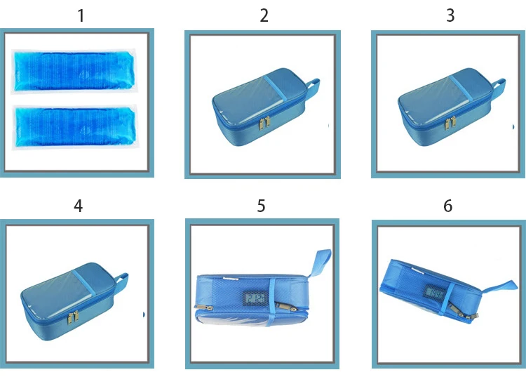 Аптечка для инсулина большого размера Портативная сумка для пикника диабетический инсулиновый футляр для путешествий кулер коробка 2 шт ледяные гели и термометры