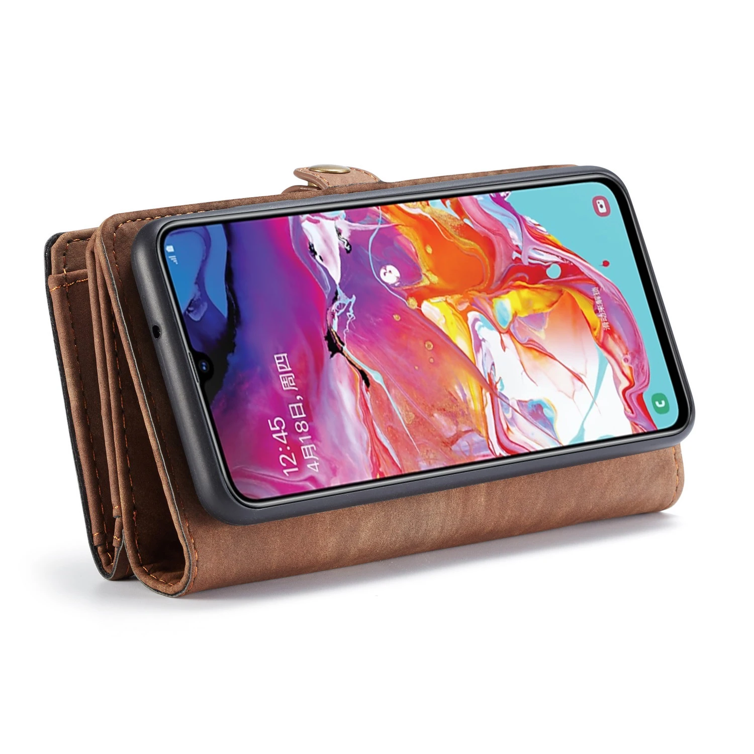 CaseMe деловой кожаный флип чехол для Samsung Galaxy A80 A70 A50 A40 с отделяемым слотом A30 A20| |