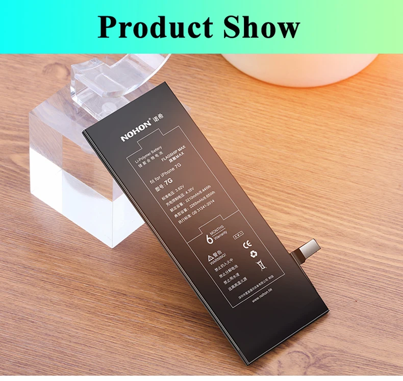 Nohon 2265mAh Battery For Apple iPhone 7 7G iPhone7 i Phone 7 Batteries Replacement Phone Li-polymer Bateria +Tools for iPhone 7 Details (16)