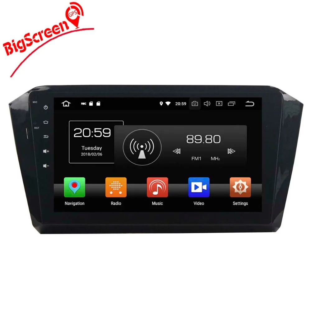 Clearance 10.2" Android 9.0 RAM 4+64GB 8 Core Car Radio GPS Navi For Volkswagen VW Passat B8 Magotan 4G 2015 2016 2017 headunit Radio IPS 5