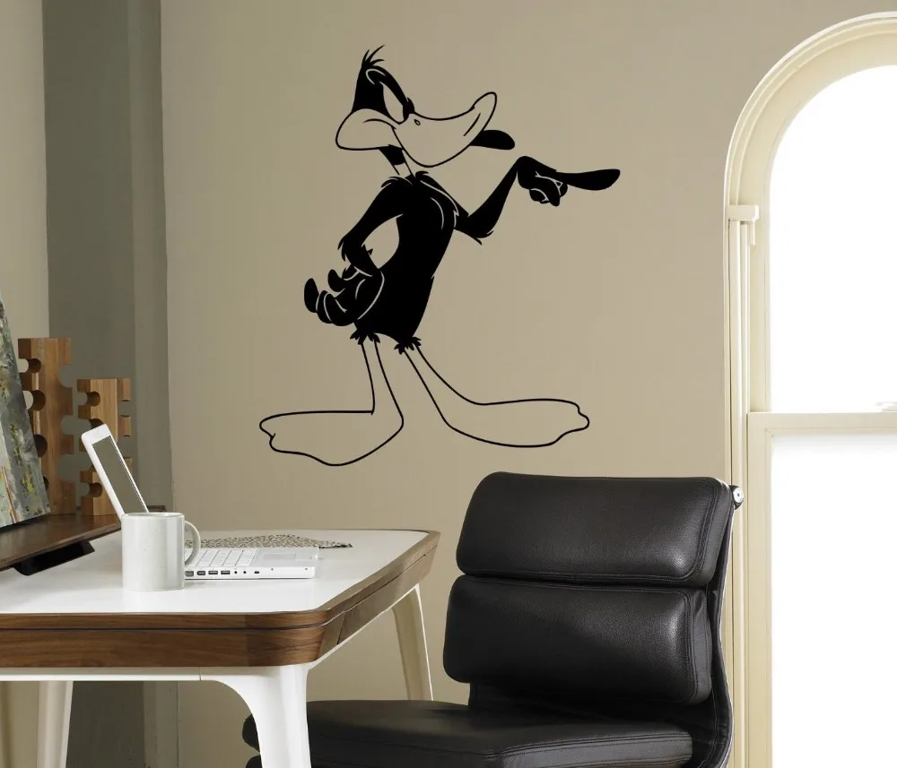 Daffy Duck Comics Wall Decal Cartoons Living Sticker Home Interior Decals Housewares Stickers