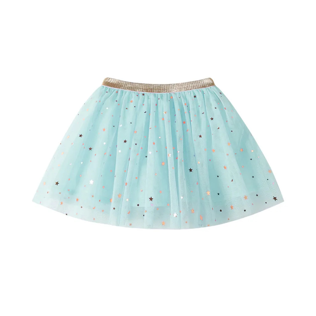 Модные вечерние балетные юбки-пачки принцессы со звездами и блестками для маленьких девочек юбка-пачка детская юбка для девочек