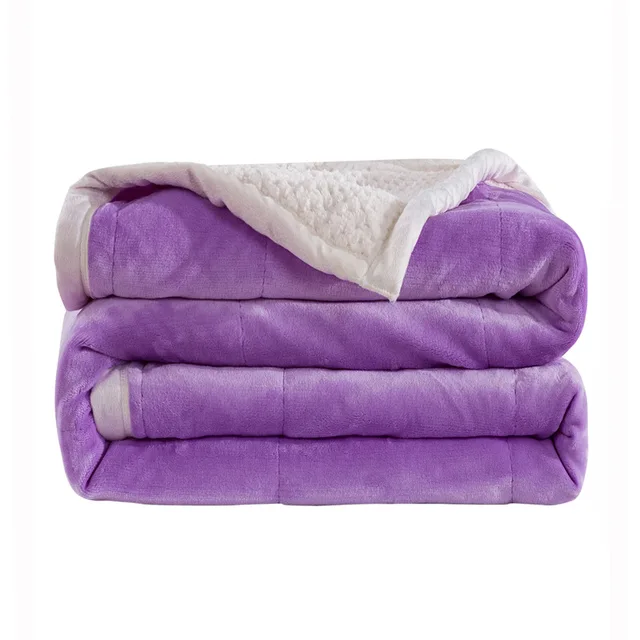 Marca de Luxo Engrossar Cobertor de Lã Na Cama Queen Size