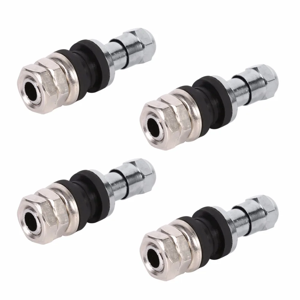 

car-stylingTOPS 4Pcs Car Tubeless Wheel Tire Valve Stem Metal Bolt In High Pressure Flush Mount Rear Flush Mount Tire Valve Stem