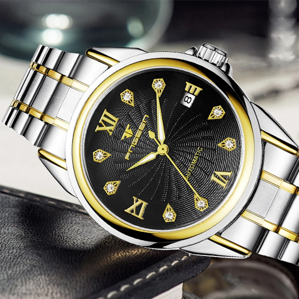 Relogio Masculino Esqueleto механические часы 2019 FNGEEN Tourbillon мужские мужской Дата