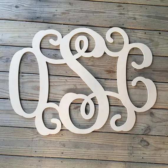 Personalized Wooden Monogram, Wooden Letter, Monogram, Wall Hanging