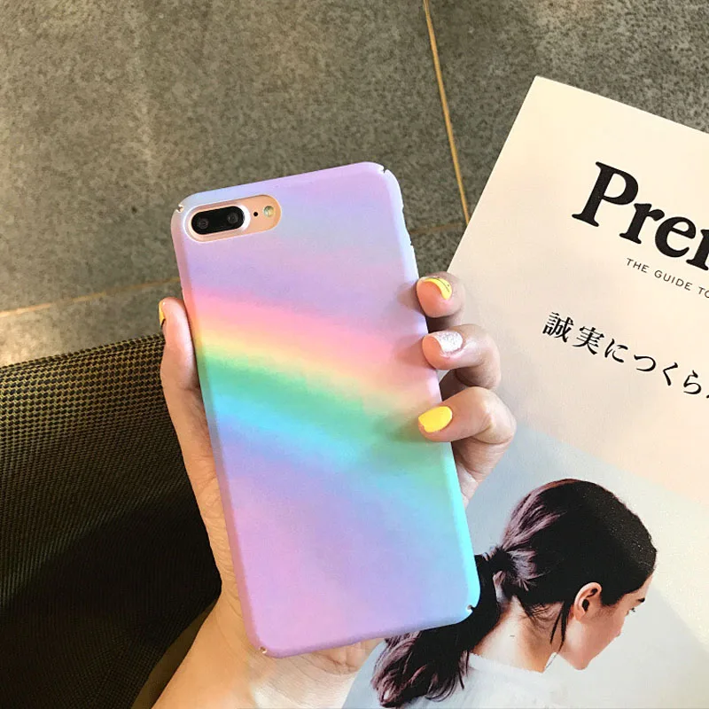 Крутой красивый Радужный чехол для iphone 6 7 8 чехлы 6S Plus с разноцветными чернилами