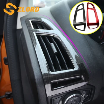 

Zlord Car Interior Front Air Vent Protection Trim Air Conditioning Decoration Sticker for Ford Focus 3 4 MK3 MK4 2012 -2017
