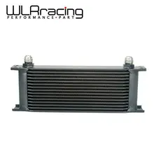 WLR гоночный алюминиевый универсальный двигатель коробка передач AN10 Масляный радиатор 15 рядов черный WLR7015BK