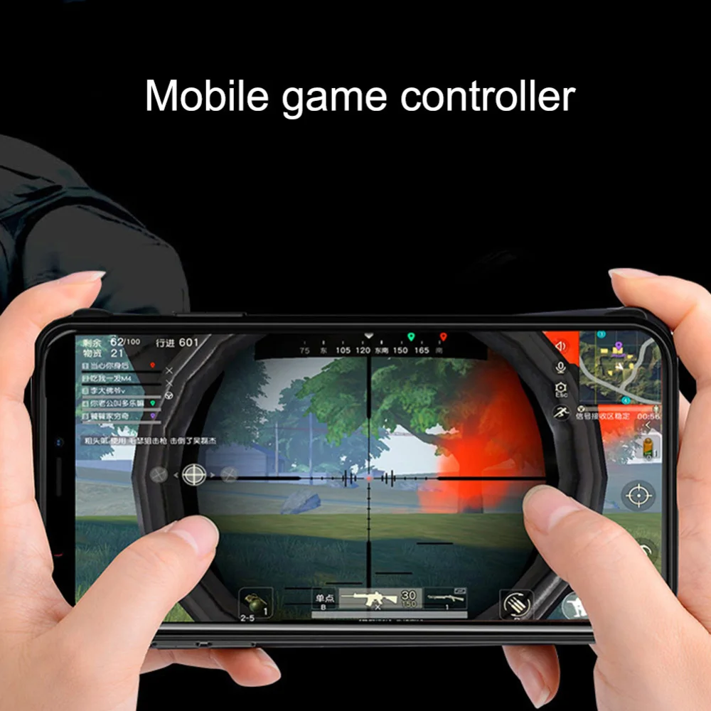  Hot 2 in 1 Gamepad Phone Case PUBG Controller Mobile Game Joystick Triggers Button For iPhone 6/6S 