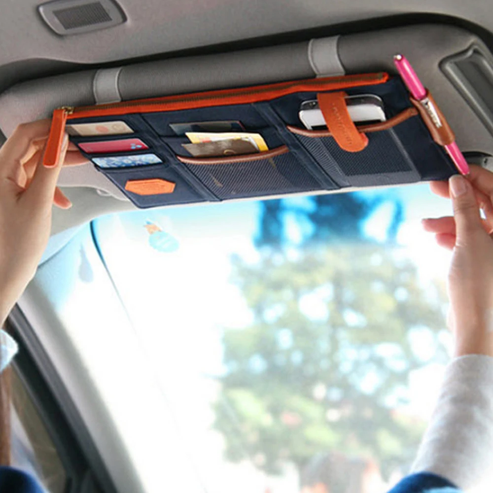 YOSOLO Sunshade Storage Bag Sun Visor Storage Pouch Multi Function Sunshade Cover Auto Stowing Tidying Car-styling YOSOLO Sunshade Storage Bag Sun Visor Storage Pouch Multi Function Sunshade Cover Auto Stowing Tidying Car-styling